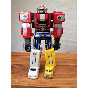 Vintage 1999 6" LIGHTSPEED MEGAZORD Power Rangers  Bandai Figure. B50